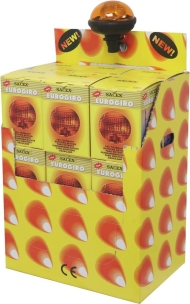 Gyrophare halogène 23W 12/24V sur tige flexible - box de 18 pcs