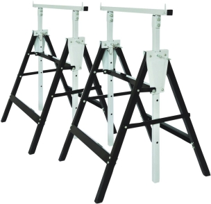 Tréteau pliant 150kg réglable en hauteur 810/1200mm - lot de 2 pcs