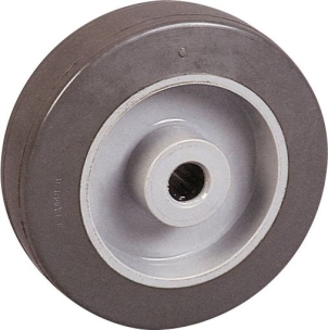 Roue nylon et caoutchouc élastique alésage rouleaux D.125mm