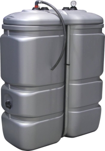 Cuve de stockage gasoil PEHD 1000L double paroi pré-équipée