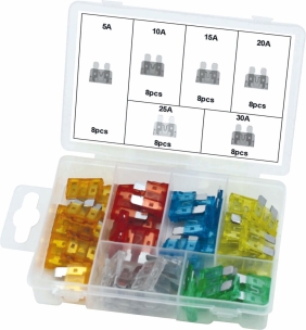 Fusible enfichable standard assortiment - coffret de 48 pcs
