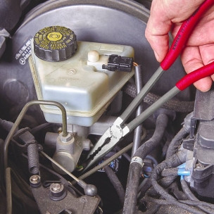 Pince droite 280mm demi-ronde gainée