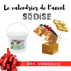 Calendrier de l'Avent - Savon végétal en poudre au lavandin réf.58130 acheté - 1 ceinture porte-outils réf.15723 offerte