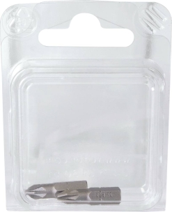 Embout hexagonal 1/4"x25mm avec empreinte Pozidriv® PZ2 - lot de 2 pcs