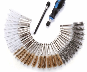 Brosses inox - nylon - laiton coffret de 38 pcs