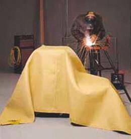 Toile anti-chaleur 550°C 2x2m - utilisation verticale