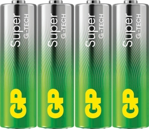 Blister de 4 piles "Super" LR6 AA Alcaline