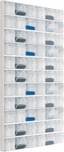 Armoire de rangement 11 modules avec 66 tiroirs basculants 600x114x1254mm