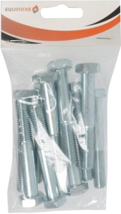Vis à tête hexagonale filetage partiel class 8.8 zingué blanc M6x50mm DIN 931 - sachet de 25 pcs