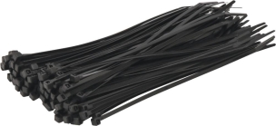 Collier nylon 3,6x200mm noir - 250 lots de 100 pcs