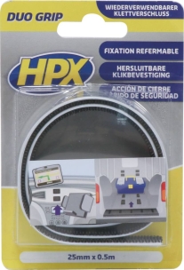 Ruban adhésif à clip réajustable 25mmx0,5m - blister