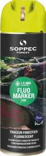 Peinture de marquage forestier 12 à 24 mois jaune fluo - lot de 12 aérosols 500ml