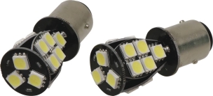 Ampoule poirette LED 12V 3W BAY15d - blister de 2 pcs