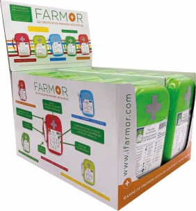 Trousse de secours "espaces verts" 2/4 personnes - présentoir de 10 pcs