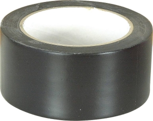 Ruban adhésif à usage agricole PVC noir 50mmx33m pour bâche - lot de 36 pcs