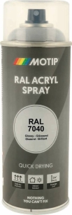 Peinture acrylique RAL 7040 gris fenêtre - lot de 6 aérosols de 400ml
