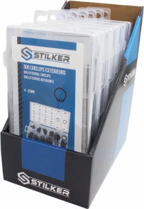 Circlips extérieurs de M4 à M22 - 6 coffrets de 300 pcs