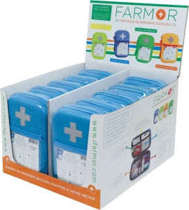 Trousse de secours "Atelier mécanique et Maintenance" 2/4 personnes - présentoir de 10 pcs