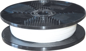 Tresse polypropylène blanche 2mm - bobine présentoir de 350m