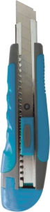 Cutter 18mm auto-bloquant bi-matière - lot de 12 blisters
