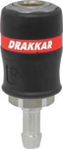 Raccord rapide femelle de sécurité passage d'air 11mm pour tuyau de 13mm