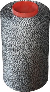 Tir fil / retors polyamide bleu/blanc 1,5mm 1200m