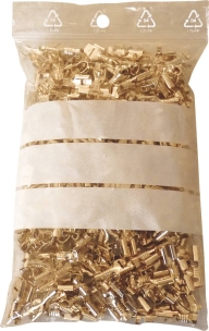 Sachet zippé avec bandes blanches 80x120mm - lot de 1000 pcs