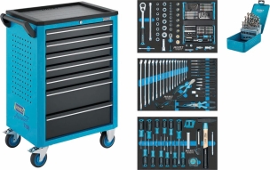 Servante d'atelier 7 tiroirs "Assistent" composée de 187 outils