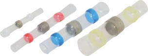 Cosse jonction bout à bout isolée thermorétractable - coffret de 100 pcs