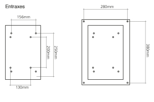 Pied de touret à meuler 420x320x800mm