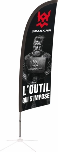 Oriflamme Drakkar avec trépied 2,60m "viking homme - masse"