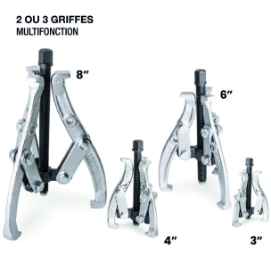 Arrache roulement 2/3 branches - coffret 72 pcs