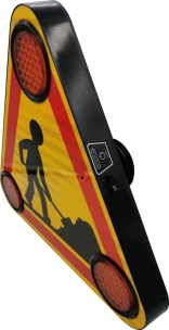 Triangle triflash 500mm à LED class 2 rechargeable magnétique polycarbonate