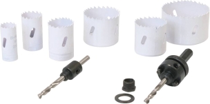 Scie trépan HSS bi-métal de 22 à 68mm - coffret de 11 pcs