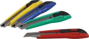 Cutter 18mm auto-bloquant - présentoir de 40 pcs