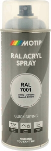 Peinture acrylique RAL 7001 gris argent - lot de 6 aérosols de 400ml