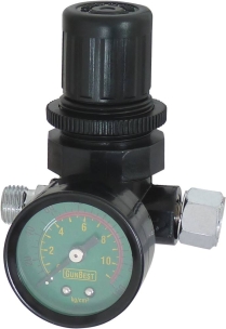 Pistolet de peinture HVLP godet supérieur 600ml buse 1,4mm avec régulateur de pression