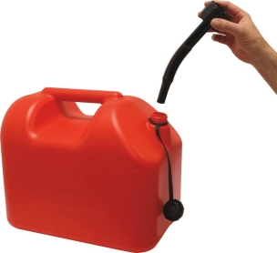 Jerrican plastique 20L base large homologué carburant - lot de 3 pcs