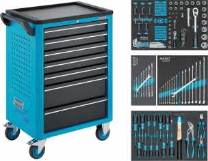Servante d'atelier 7 tiroirs "Assistent" composée de 147 outils