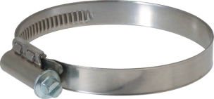 Collier à crémaillère acier inox 12mm de 80 à 100mm