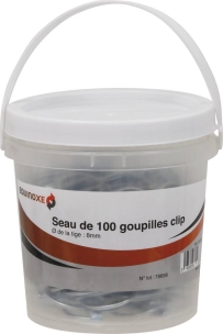 Goupilles clips 8mm - seau de 100 pcs