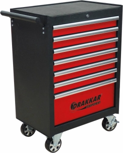 Servante d'atelier 7 tiroirs composée de 176 outils - modules mousses