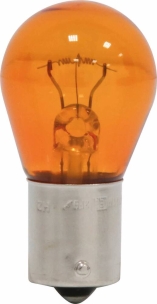 Ampoule poirette 12V 21W BAU15s ambrée - blister de 2 pcs