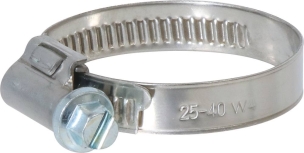 Collier à crémaillère acier inox 9mm de 25 à 40mm - lot de 2 pcs