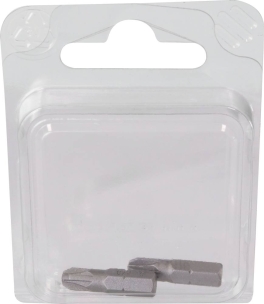 Embout hexagonal 1/4"x25mm avec empreinte Pozidriv® PZ3 - lot de 2 pcs