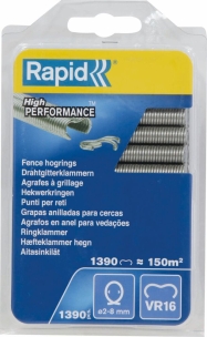 Agrafes grillage VR16 2-8mm galvanisées - blister de 1390 pcs
