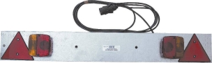 Rampe d'éclairage arrière 1m avec fiche 13 plots pour remorque bagagère