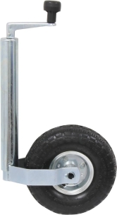 Roue jockey jante acier 48mm avec roue gonflable 150kg