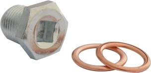 Bouchon de vidange M16 et 2 joints métalloplastiques - blister