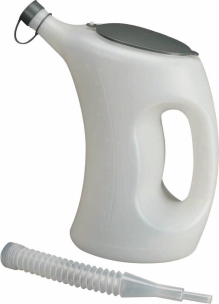 Broc verseur gradué 5L avec couvercle à clipser et bec flexible